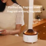 Mute Of New Small Simulated Flame Volcano Humidifier Flame Humidifier Volcano Diffuser Home Decorations - Image 5