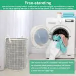 Large Foldable Storage Laundry Hamper Clothes Basket Washing Bag Bin Organizer - Image 7