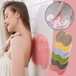 Massage Bath Brush Bathroom Non-slip Bath Mat Back Massage Brush Silicone Suction Cup Foot Rub Pad Body Cleaning Bathing Tool - Image 2
