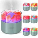 Cool-Mist Impeller Air Humidifier Crystal Salt Aroma Diffuser Incense Machine Fogger Essential Oil Lamp Difusor Ambient Light - Image 2
