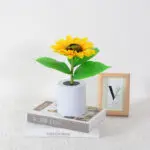 Rechargeable Sunflower Led Simulation Night Light Table Lamp Simulation Flowers Decorative Desk Lamp For Resturaunt Hotel Wedding Gift - Image 10