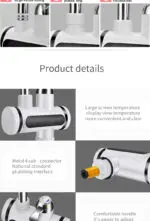 Kitchen Electric Water Tap  Water Heater Temperature Display Cold Heating Faucet Hot Water Faucet Heater - Image 6