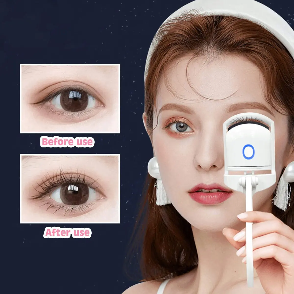 Heated Eyelash Curler Electric Temperature Control Mini Eyelash Curler Electric Portable Charging - Image 6