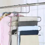 Stainless steel S-shaped hook hook pants multi-function clothes storage magic pants clip - Image 2