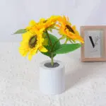 Rechargeable Sunflower Led Simulation Night Light Table Lamp Simulation Flowers Decorative Desk Lamp For Resturaunt Hotel Wedding Gift - Image 9