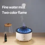 Mute Of New Small Simulated Flame Volcano Humidifier Flame Humidifier Volcano Diffuser Home Decorations - Image 2