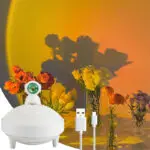 Astronaut Sunset Lamp Humidifier 2 Spraying Mode 360 Degree Rotating Head Astronaut Light USB Charging Projector Lamp - Image 5
