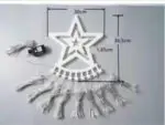 LED Five-pointed Star Waterfall Light To Decorate The Courtyard Outdoor - Image 2