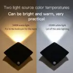 Wireless USB Rechargeable Decor Wall Lamp Human Body Sensing Home Decor Night Lights Bedroom Porch Balcony Corridor Decor Lamps - Image 3