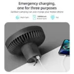 Hanging Dual-purpose Tripod Outdoor Fan Light USB Camping Tent Portable Small Ceiling Fan Camping Fan - Image 8
