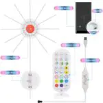 Firework Lights LED Strip Music Sound Sync Color Changing Remote Control LED Firework Light For Room Party - Image 5