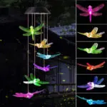 Outdoor Solar Wind Chime Lamp Hummingbird Butterfly Ball Wind Chime Garden Decoration - Image 5