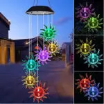 Outdoor Solar Wind Chime Lamp Hummingbird Butterfly Ball Wind Chime Garden Decoration - Image 10