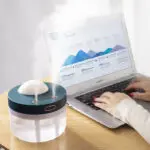 Projection Humidifier Portable Rechargeable Rotating Projection Night Light Bedroom Moisturizing Double Spray Double Fog - Image 5