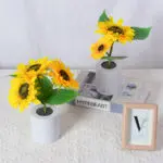 Rechargeable Sunflower Led Simulation Night Light Table Lamp Simulation Flowers Decorative Desk Lamp For Resturaunt Hotel Wedding Gift - Image 7