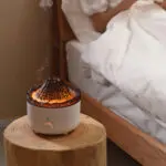 Mute Of New Small Simulated Flame Volcano Humidifier Flame Humidifier Volcano Diffuser Home Decorations - Image 4