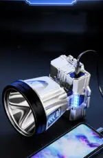 Power Bank Headlamp Long Range LED Mining Light Electric Display Fishing Light - Image 6