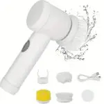 1pc Electric Spin Cleaning Brush,USB Rechargeable Handheld Kitch Cleaner Coldless Rotary Brush, Power Brush Bathroom Rechargeable Brush, Automatic Rotary Power Cleaning Brush For Cleaning