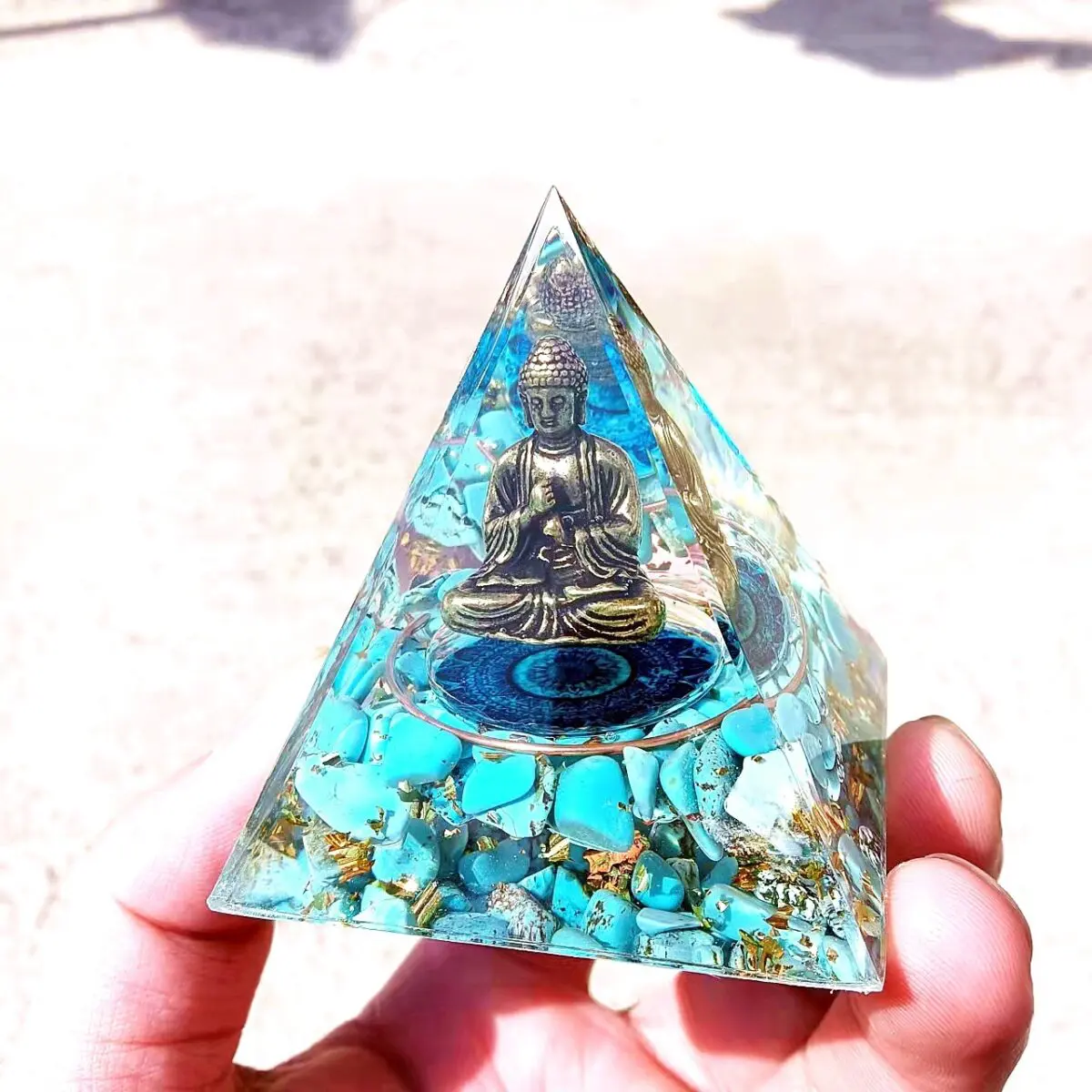 Quan Yin Orgone Energy Pyramid Ornament - Image 3