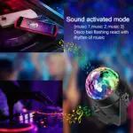 Disco Party Lights Strobe Led Dj Ball Sound Activated Bulb Dance Lamp Decoration - Image 2