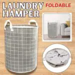 Large Foldable Storage Laundry Hamper Clothes Basket Washing Bag Bin Organizer - Image 4