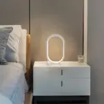 Usb Plug-In Lamp Oval Acrylic Lamp Touch Control Dimmable Modern Simple Creative Night Lamp Bedside Reading Lamp Desk Table Led - Image 5