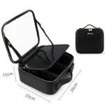 Smart LED Cosmetic Case With Mirror Cosmetic Bag Large Capacity Fashion Portable Storage Bag Travel Makeup Bags - Image 7