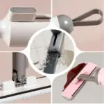 Rotatable Self-Squeeze Mini Mop With Crevice Brush Hand Wash-Free Flat Squeeze Mop With 2 Reusable Microfiber Pads, Microfiber Mop For Wet Dry Use Self Wringing Flat Mop For Floor Cleaning - Image 7