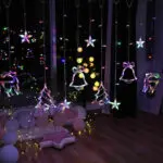 LED Fairy String Window Curtain Lights Star Christmas Xmas Party Home Indoor - Image 10