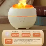 Salt Stone Simulation Flame Aromatherapy Machine - Image 6