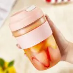 Portable Blender Juicer Cup Rechargeable With 4 Blades For Shakes And Smoothies Maker 400ml Fresh Fruit Mixer Juicer Cup - Image 5