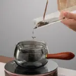 Semi-automatic Rotary Heat-resistant Glass Teapot Lazy Tea Making With Infuser And Wooden Handle Office Home Accessories Kitchen Gadgets - Image 3