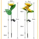 Outdoor Garden Decoration Solar Sunflower Lawn Lamp - Image 7