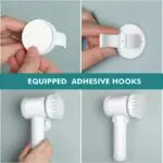 1pc Electric Spin Cleaning Brush,USB Rechargeable Handheld Kitch Cleaner Coldless Rotary Brush, Power Brush Bathroom Rechargeable Brush, Automatic Rotary Power Cleaning Brush For Cleaning - Image 5