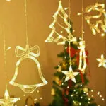 LED Fairy String Window Curtain Lights Star Christmas Xmas Party Home Indoor - Image 4
