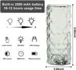 LED Crystal Table Lamp Diamond Rose Night Light Touch Atmosphere &Remote Control - Image 8